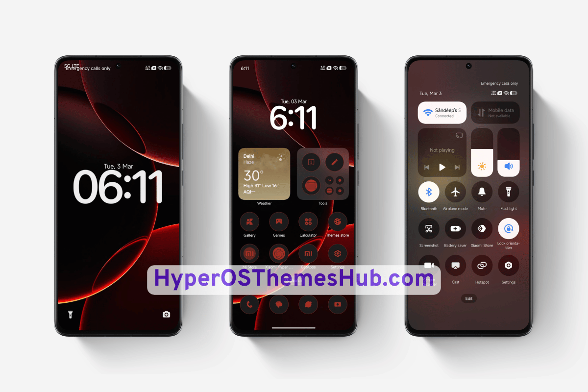 Putih Merah 2.0 HyperOS Theme
