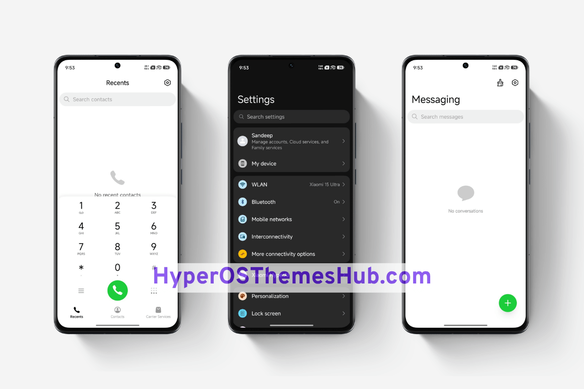 Droid UI HyperOS Theme for Xiaomi, REDMI, & POCO 2 HyperOSThemesHub.com 3 4 Droid UI HyperOS Theme