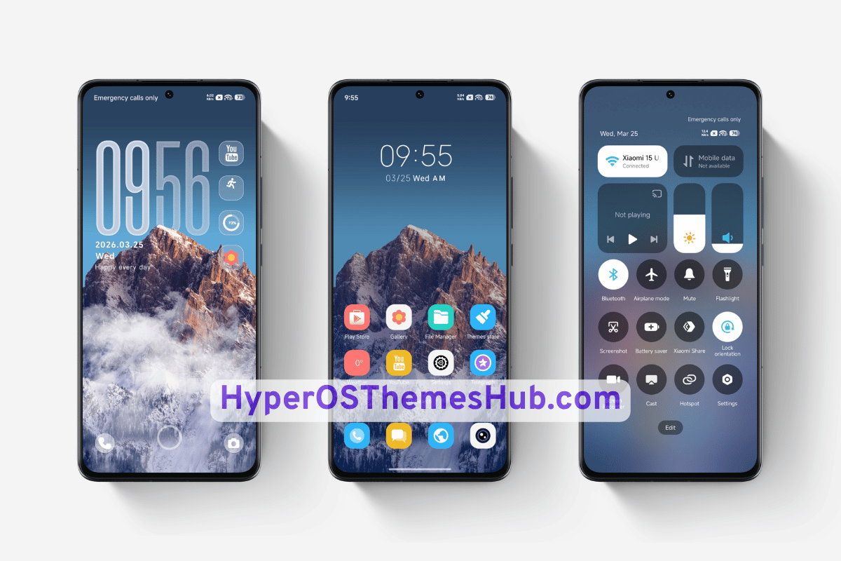 Cloud Peak Lite HyperOS Theme