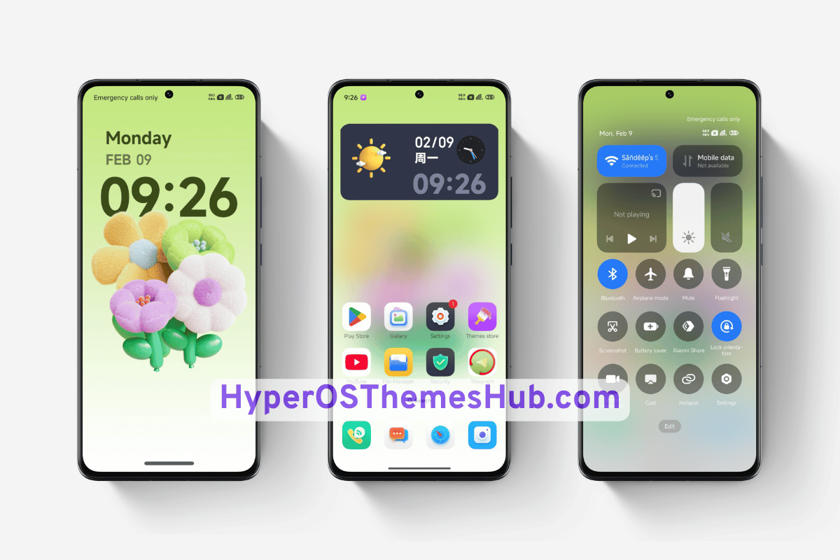 Flowers HyperOS Theme