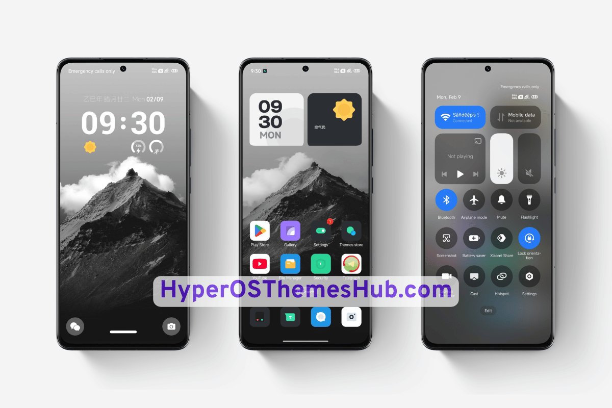 Singing in the clouds HyperOS Theme