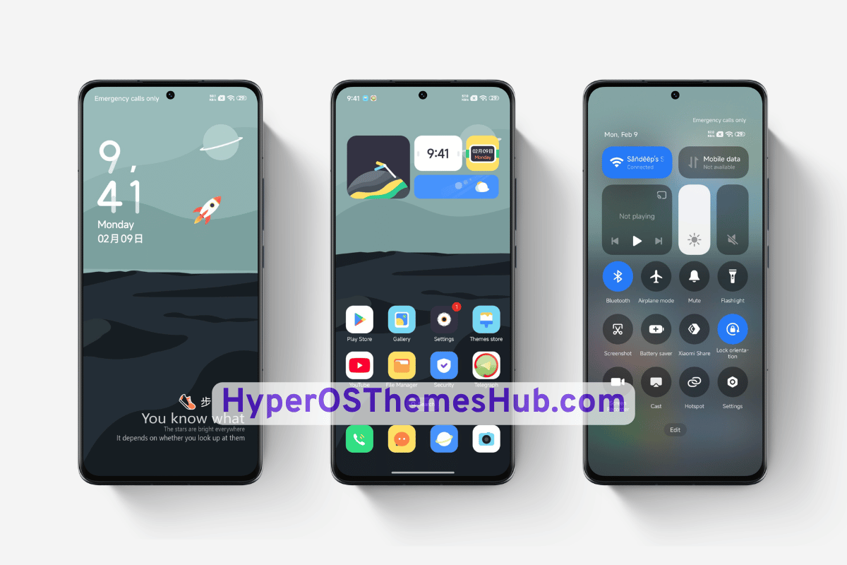 Gray World HyperOS Theme