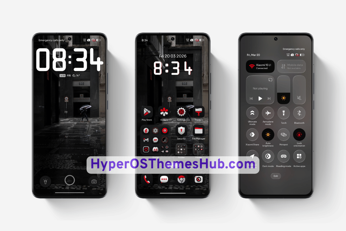 One RedV HyperOS Theme for Xiaomi, REDMI, & POCO 1 One RedV HyperOS Theme