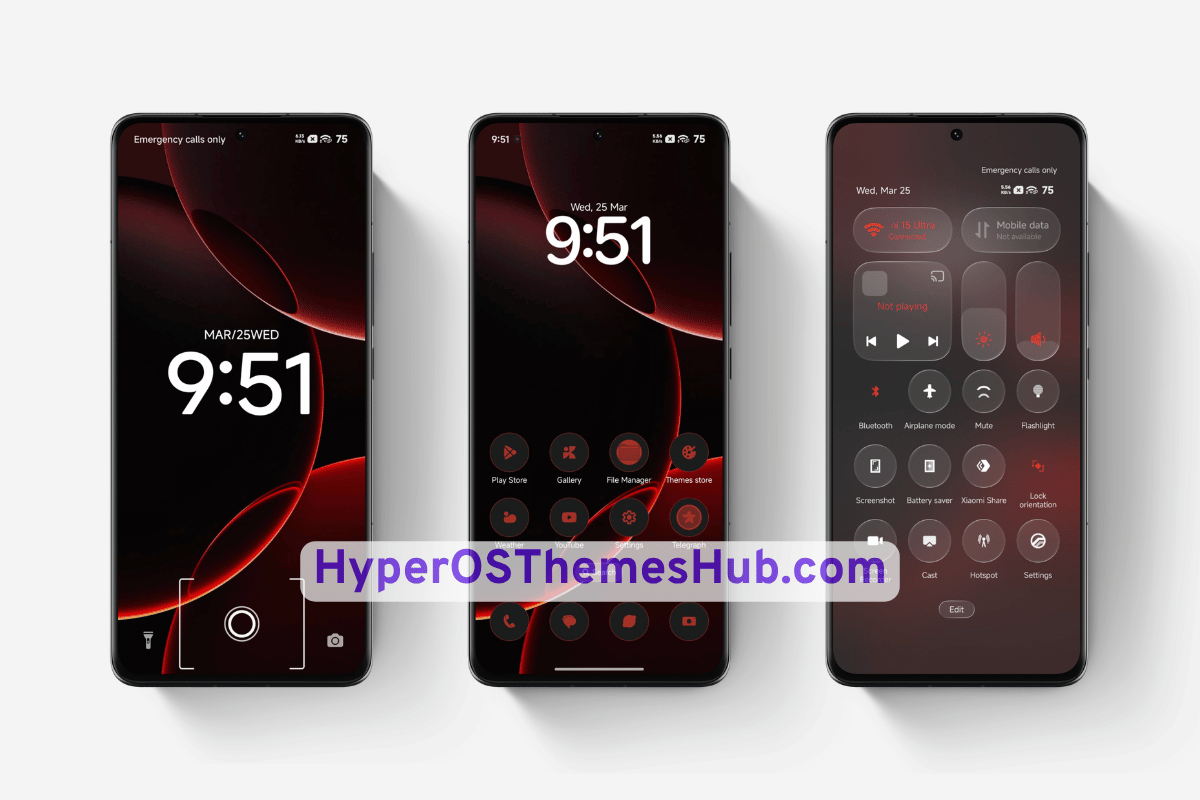 Putih Merah 3.0 HyperOS Theme for Xiaomi, REDMI, & POCO 1 Putih Merah 3.0 HyperOS Theme