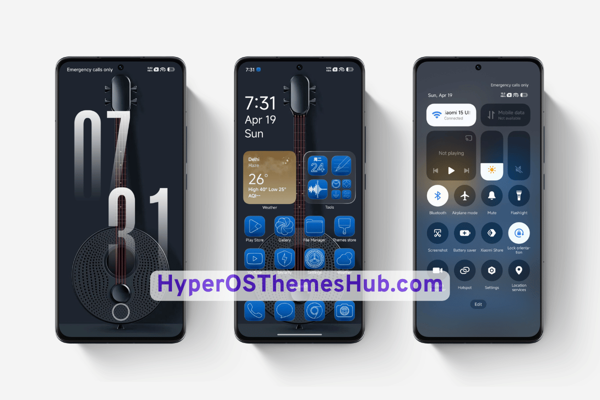Po-Blue HyperOS Theme for Xiaomi, REDMI, & POCO 1 HyperOSThemesHub.com 2 2 Po-Blue HyperOS Theme