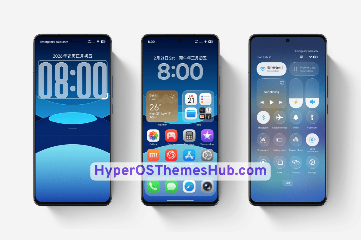 Super Liquid Rice Crackers HyperOS Theme for Xiaomi, REDMI, & POCO 1 Super Liquid Rice Crackers HyperOS Theme