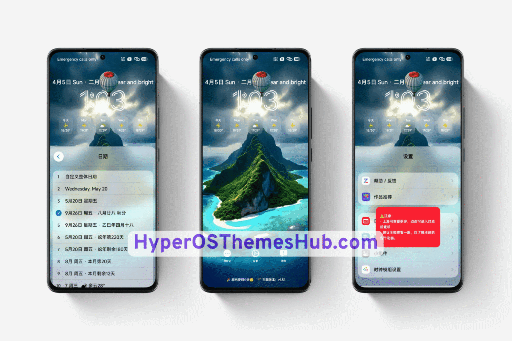 Guofeng 18 HyperOS Theme for Xiaomi, REDMI, & POCO 3 HyperOSThemesHub.com 2026 04 18T074014.812 Guofeng 18 HyperOS Theme