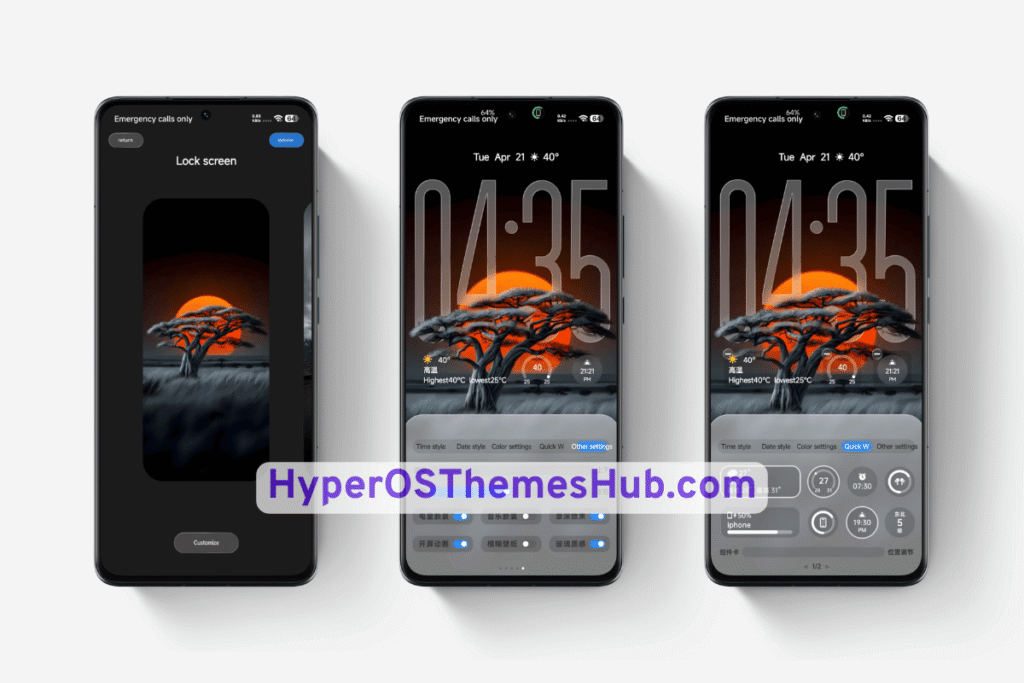 HyperOSThemesHub.com 24 2 Dark HOS3 HyperOS Theme