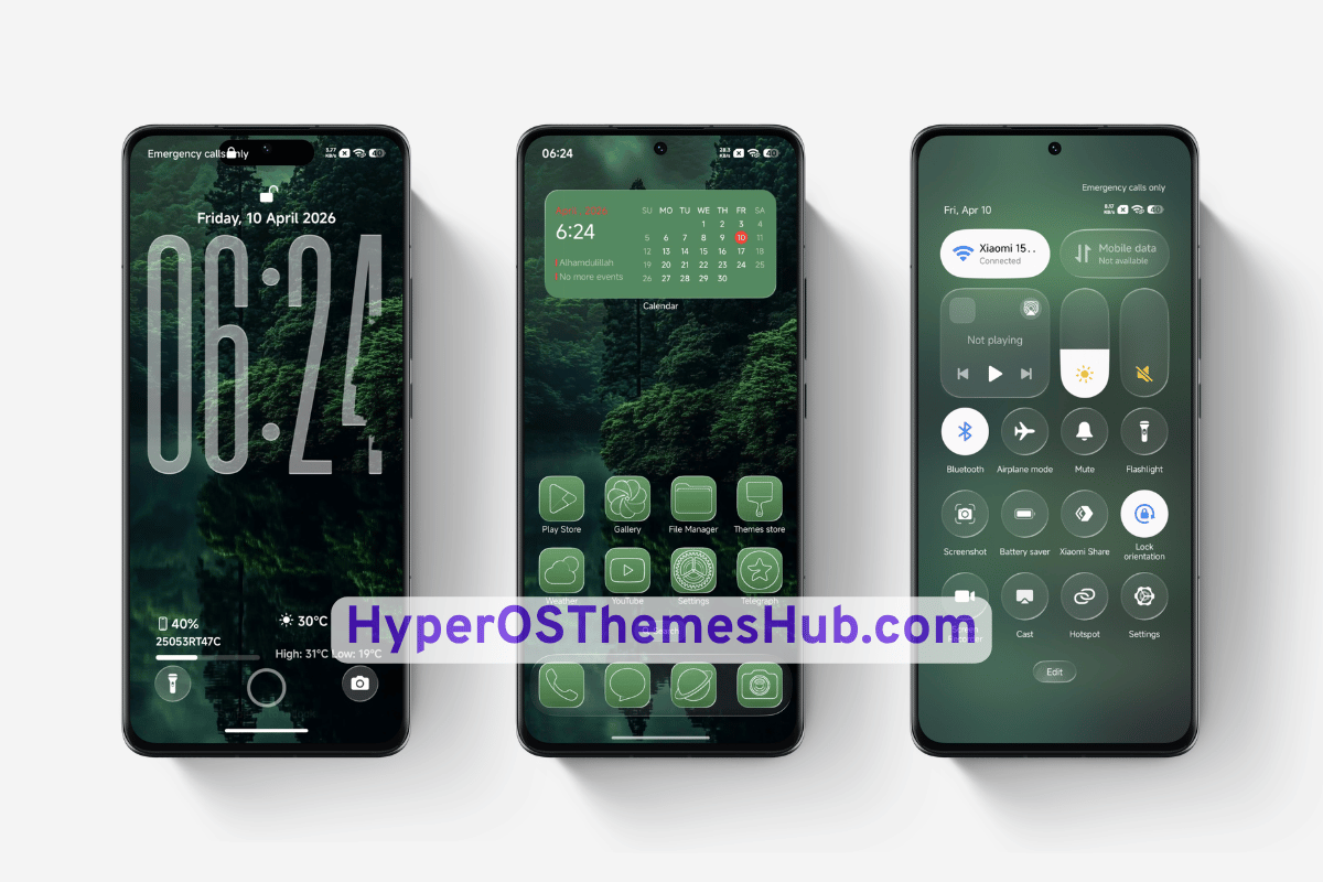 Green HOS3 HyperOS Theme