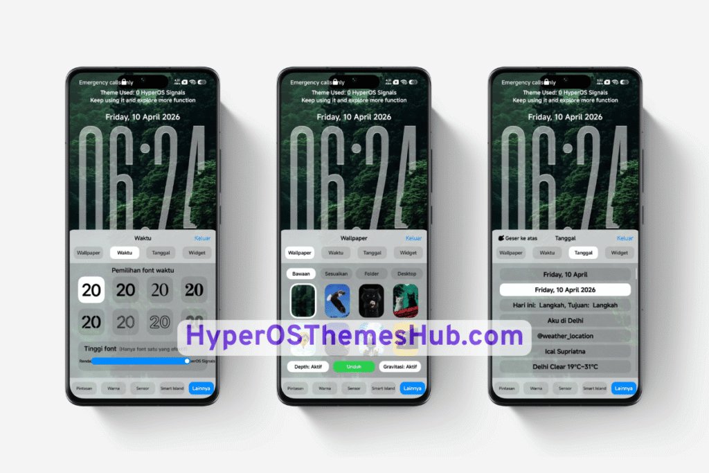 Green HOS3 HyperOS Theme for Xiaomi, REDMI, & POCO 3 HyperOSThemesHub.com 5 1 Green HOS3 HyperOS Theme