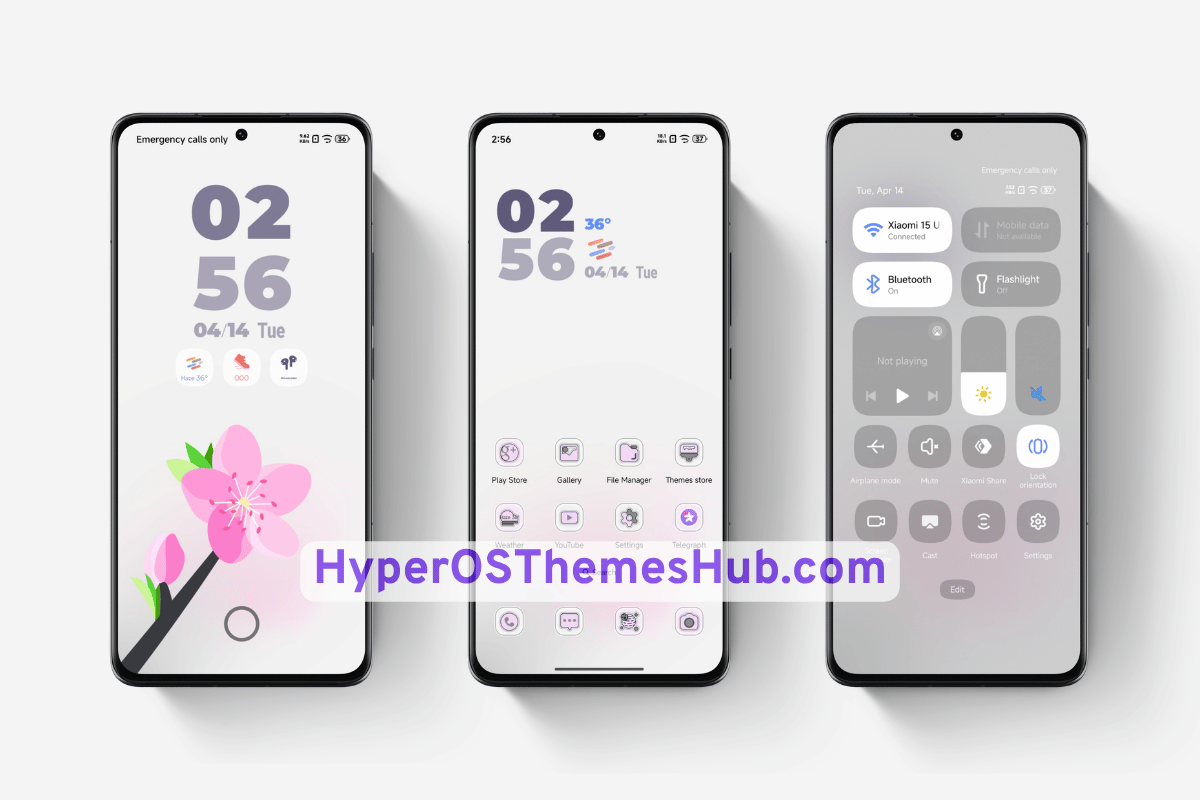 AJ Bloom HyperOS Theme for Xiaomi, REDMI, & POCO 1 HyperOSThemesHub.com 57 AJ Bloom HyperOS Theme