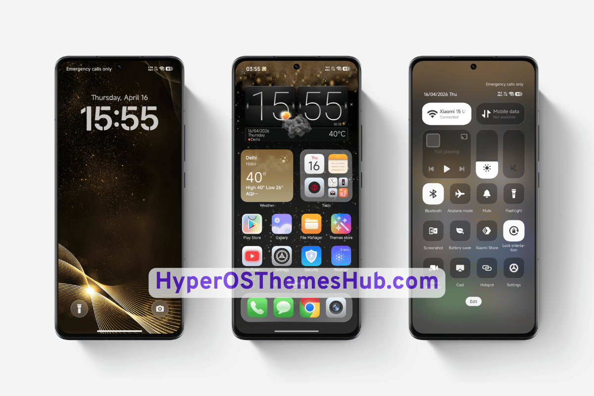 Golden Dust for3 HyperOS Theme