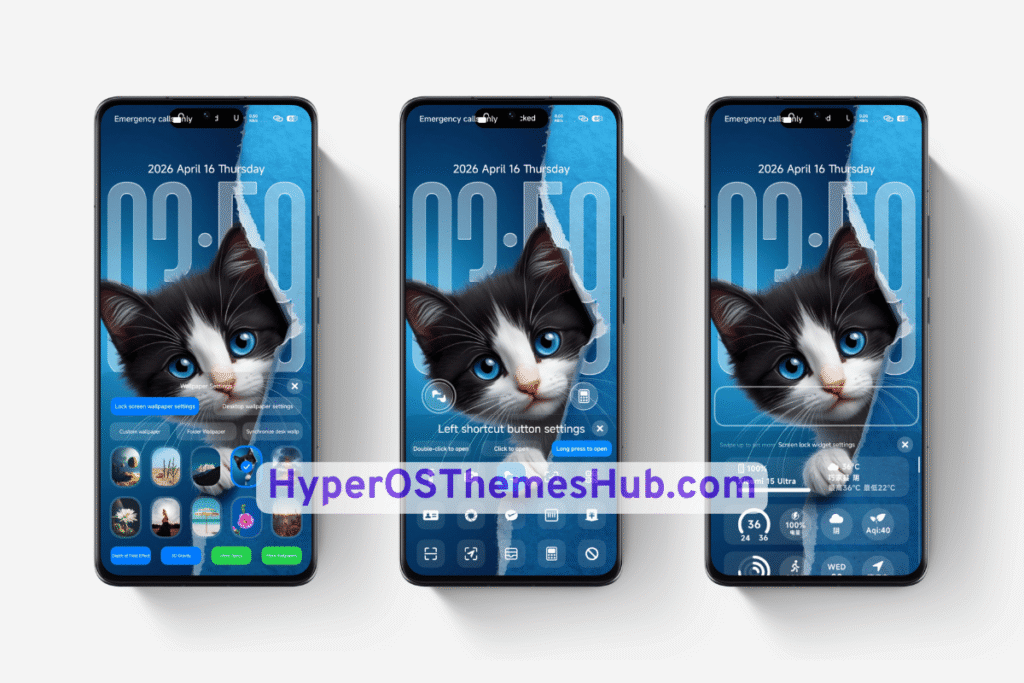 Blue HOS3 HyperOS Theme for Xiaomi, REDMI, & POCO 4 HyperOSThemesHub.com 86 Blue HOS3 HyperOS Theme