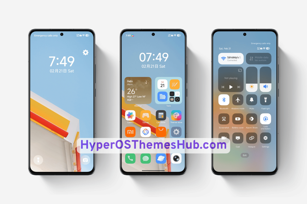 Light Texture HyperOS Theme for Xiaomi, REDMI, & POCO 1 Light Texture HyperOS Theme