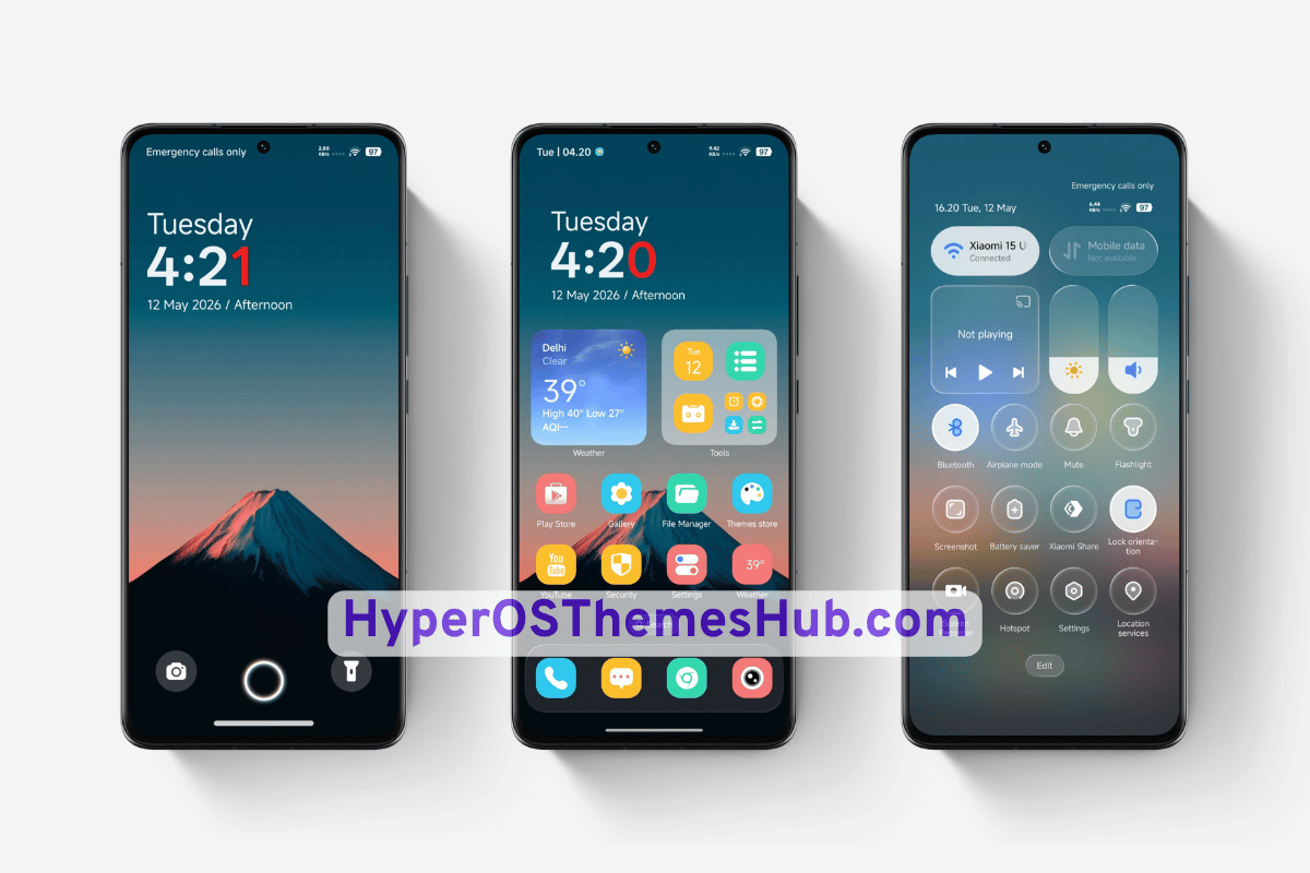 REAL-3 HyperOS Theme for Xiaomi, REDMI, & POCO 2 HyperOSThemesHub.com 11 1 REAL-3 HyperOS Theme