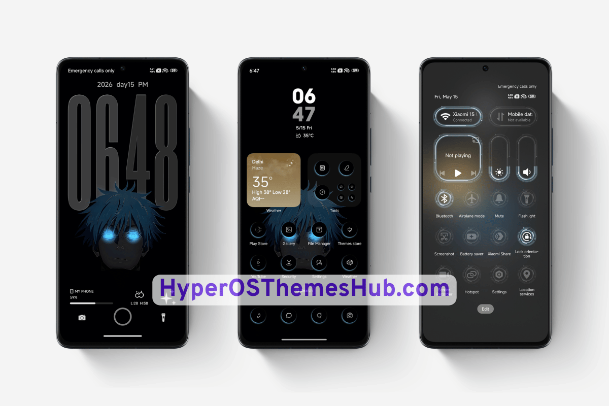 Blue-Eyed Boy HyperOS Theme for Xiaomi, REDMI, & POCO 2 HyperOSThemesHub.com 17 Blue-Eyed Boy HyperOS Theme