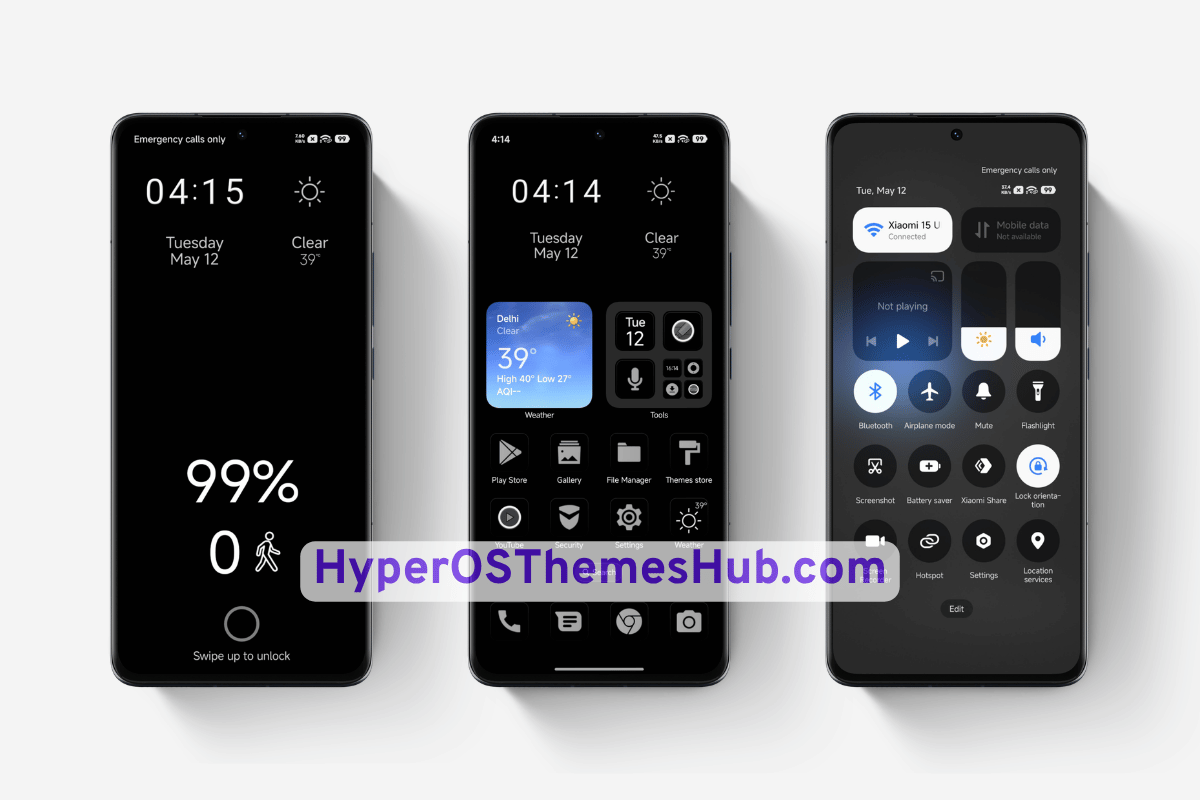BLACKxmlV2 HyperOS Theme for Xiaomi, REDMI, & POCO 2 HyperOSThemesHub.com 3 1 BLACKxmlV2 HyperOS Theme