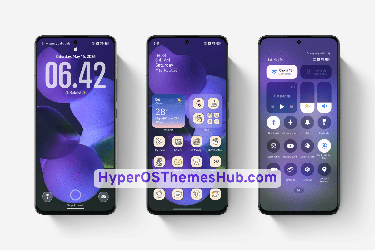 Gabriel HyperOS Theme for Xiaomi, REDMI, & POCO 2 HyperOSThemesHub.com 34 Gabriel HyperOS Theme