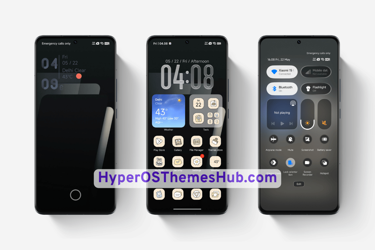 Style-3 HyperOS Theme for Xiaomi, REDMI, & POCO 2 HyperOSThemesHub.com 59 Style-3 HyperOS Theme