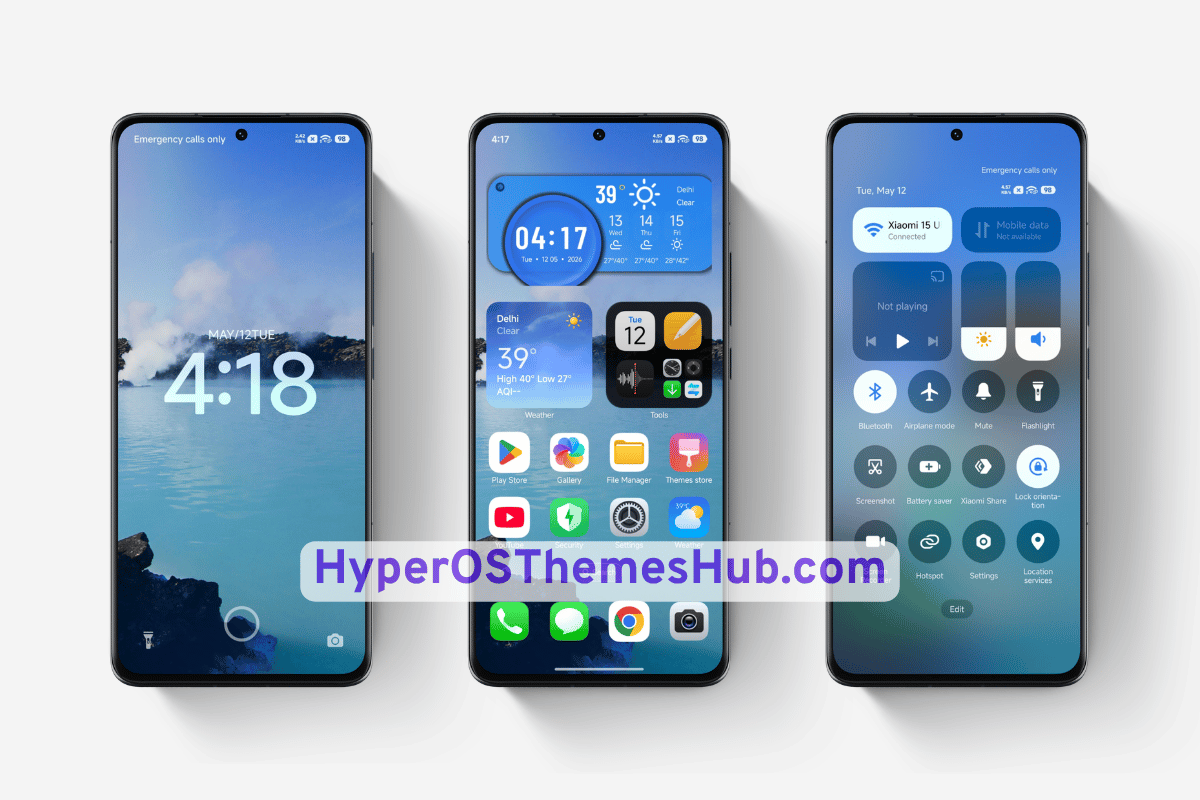 Blue Lagoon HyperOS Theme for Xiaomi, REDMI, & POCO 2 HyperOSThemesHub.com 7 1 Blue Lagoon HyperOS Theme