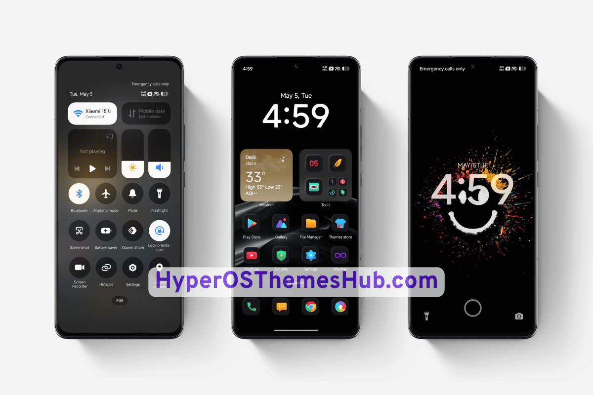 DARK PROJECT HyperOS Theme for Xiaomi, REDMI, & POCO 2 HyperOSThemesHub.com 8 DARK PROJECT HyperOS Theme