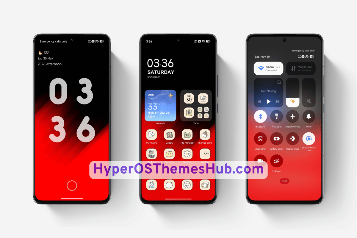 Biasa HyperOS Theme for Xiaomi, REDMI, & POCO 2 HyperOSThemesHub.com 95 Biasa HyperOS Theme