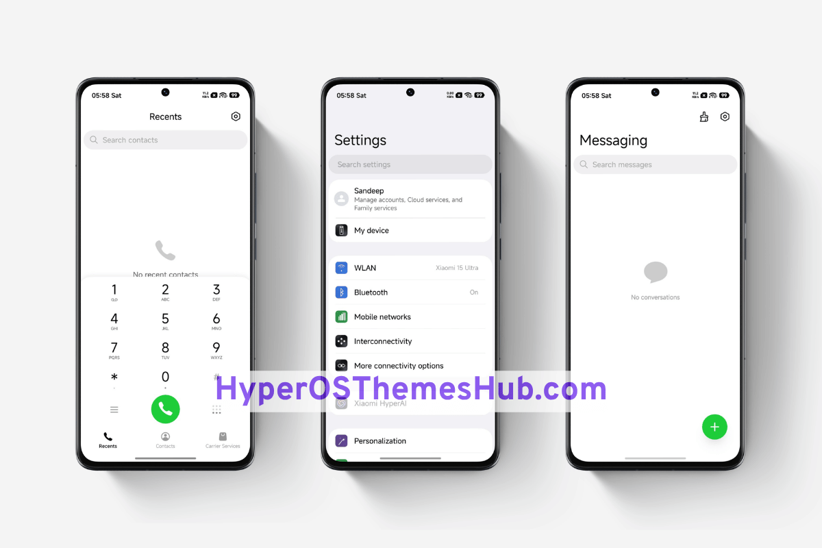 HyperOSThemesHub.com 13 Claude Glass HyperOS Theme