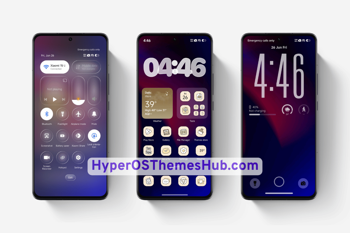 Grade H3 HyperOS Theme for Xiaomi, REDMI, & POCO 2 HyperOSThemesHub.com 31 Grade H3 HyperOS Theme