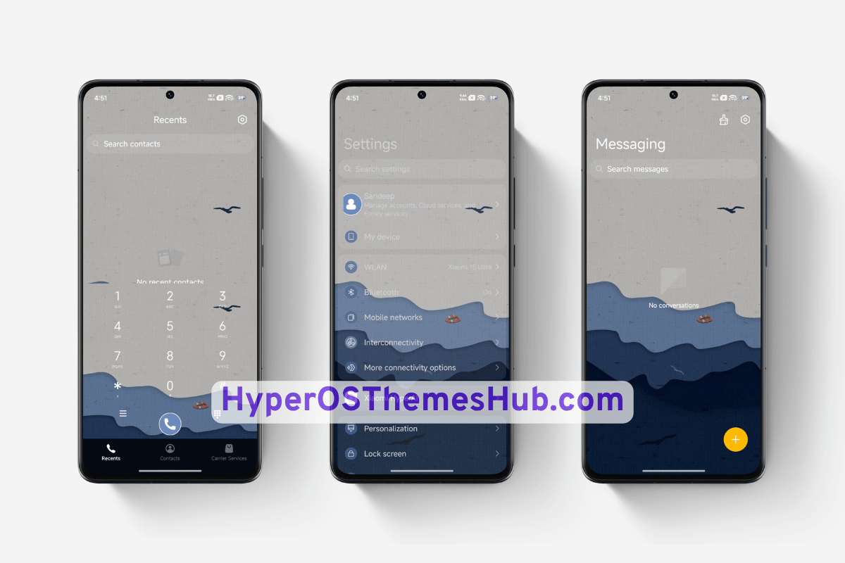 Across the Sea HyperOS Theme for Xiaomi, REDMI, & POCO 3 HyperOSThemesHub.com 40 Across the Sea HyperOS Theme