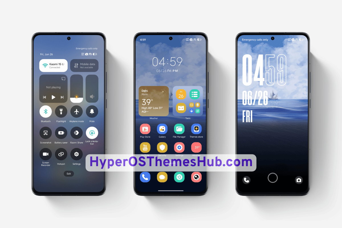 Skiff Cross Sea HyperOS Theme for Xiaomi, REDMI, & POCO 2 HyperOSThemesHub.com 50 Skiff Cross Sea HyperOS Theme