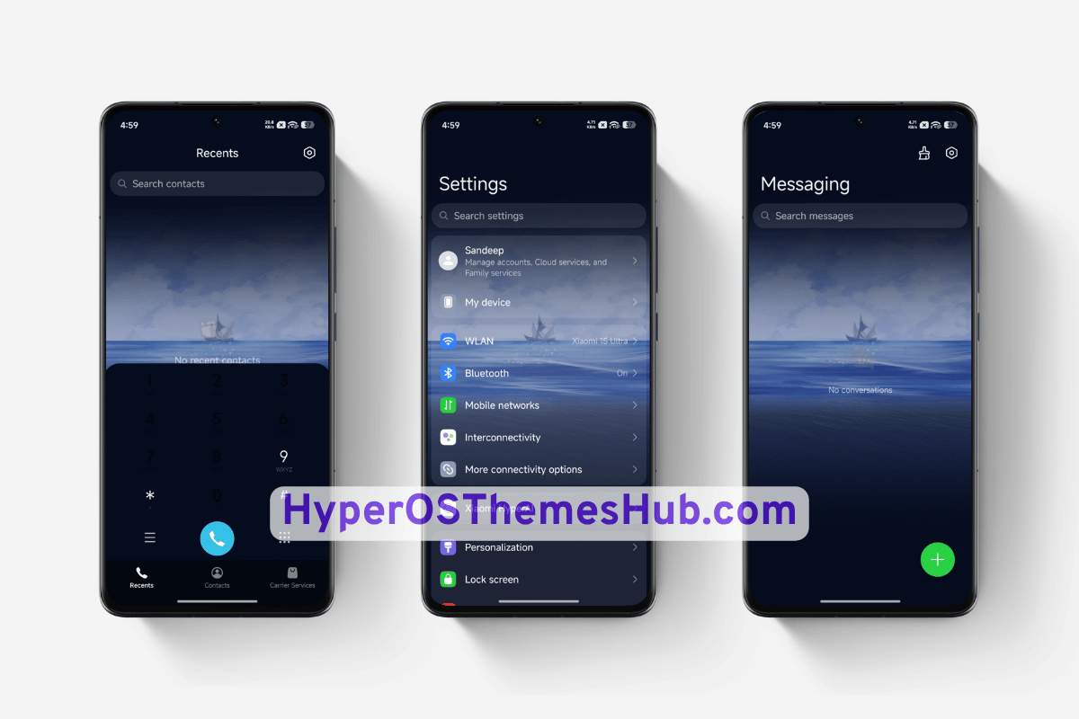 Skiff Cross Sea HyperOS Theme for Xiaomi, REDMI, & POCO 3 HyperOSThemesHub.com 51 Skiff Cross Sea HyperOS Theme