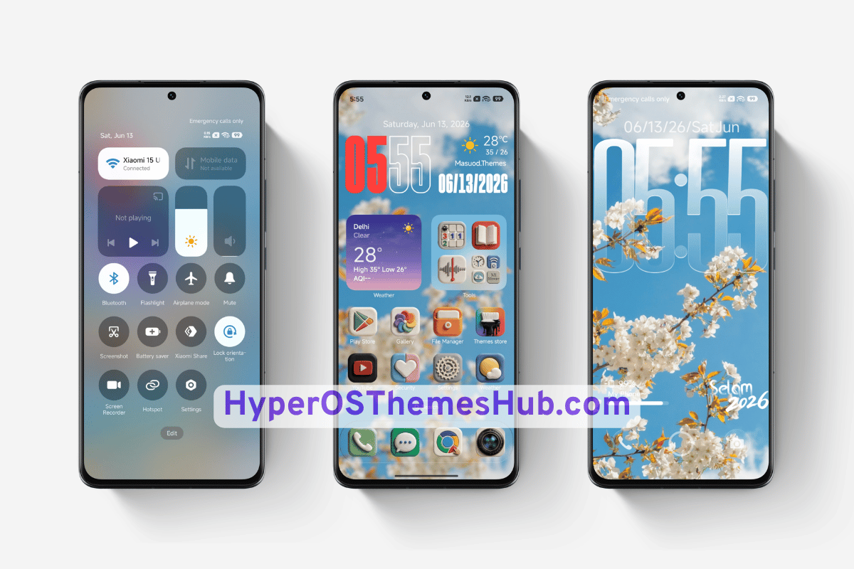 HyperOSThemesHub.com 8 OX Clay HyperOS Theme