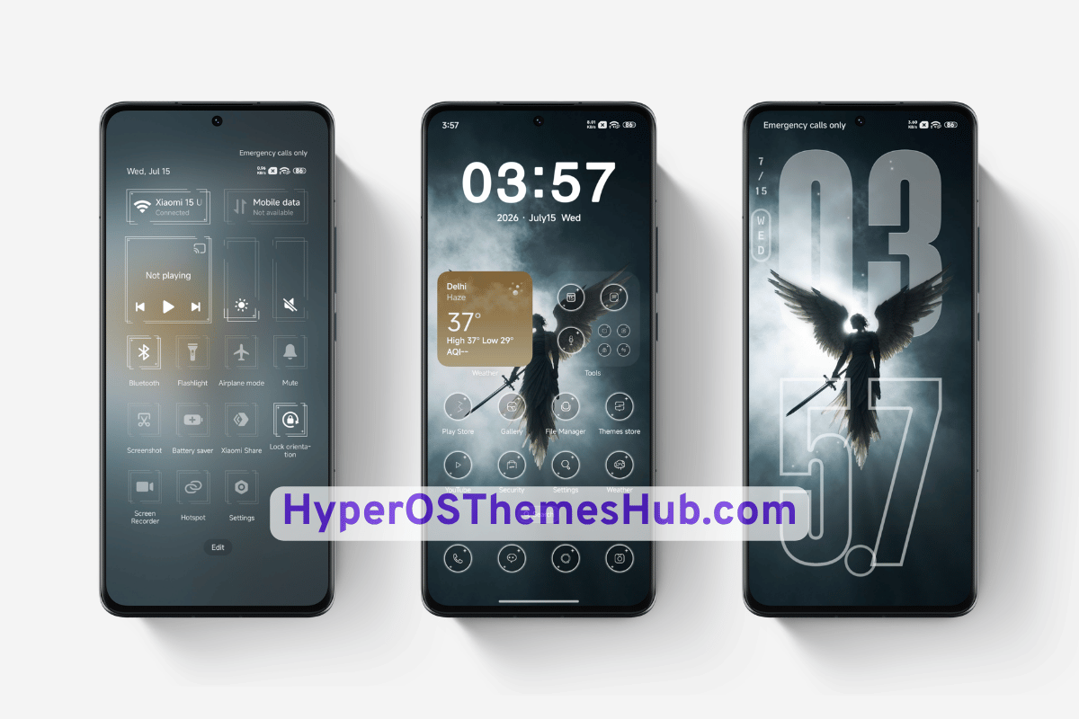 Angel HyperOS Theme for Xiaomi, REDMI, & POCO 2 HyperOSThemesHub.com 3 Angel HyperOS Theme