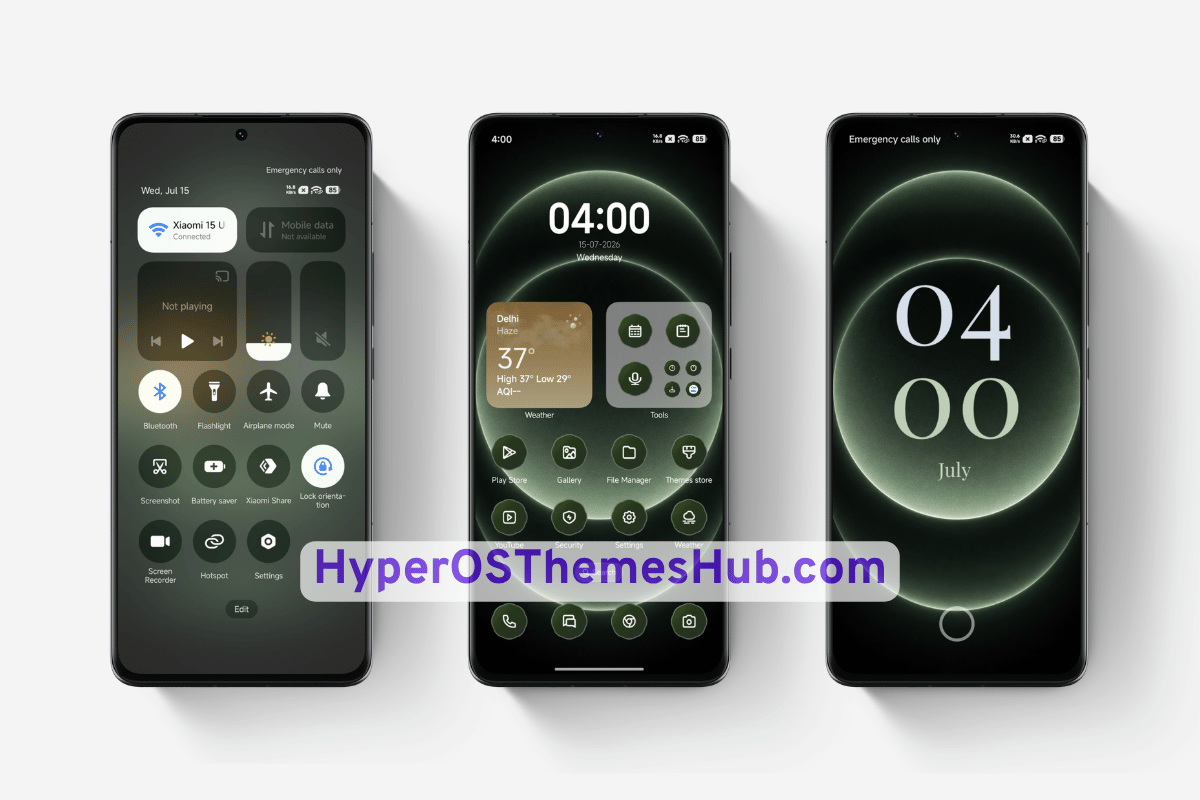 Neon Orbit HyperOS Theme for Xiaomi, REDMI, & POCO 2 HyperOSThemesHub.com 5 Neon Orbit HyperOS Theme
