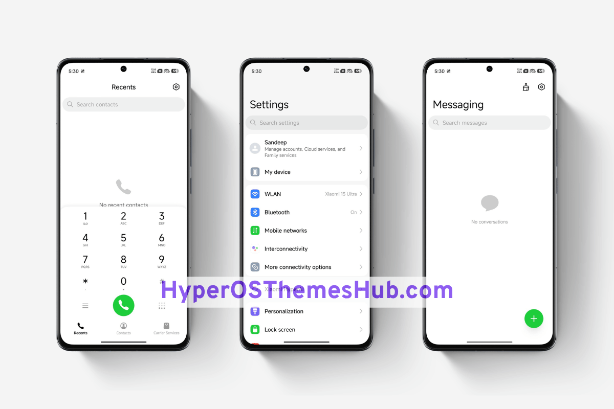 HyperOSThemesHub.com 22 Yellow Hourglass HyperOS Theme
