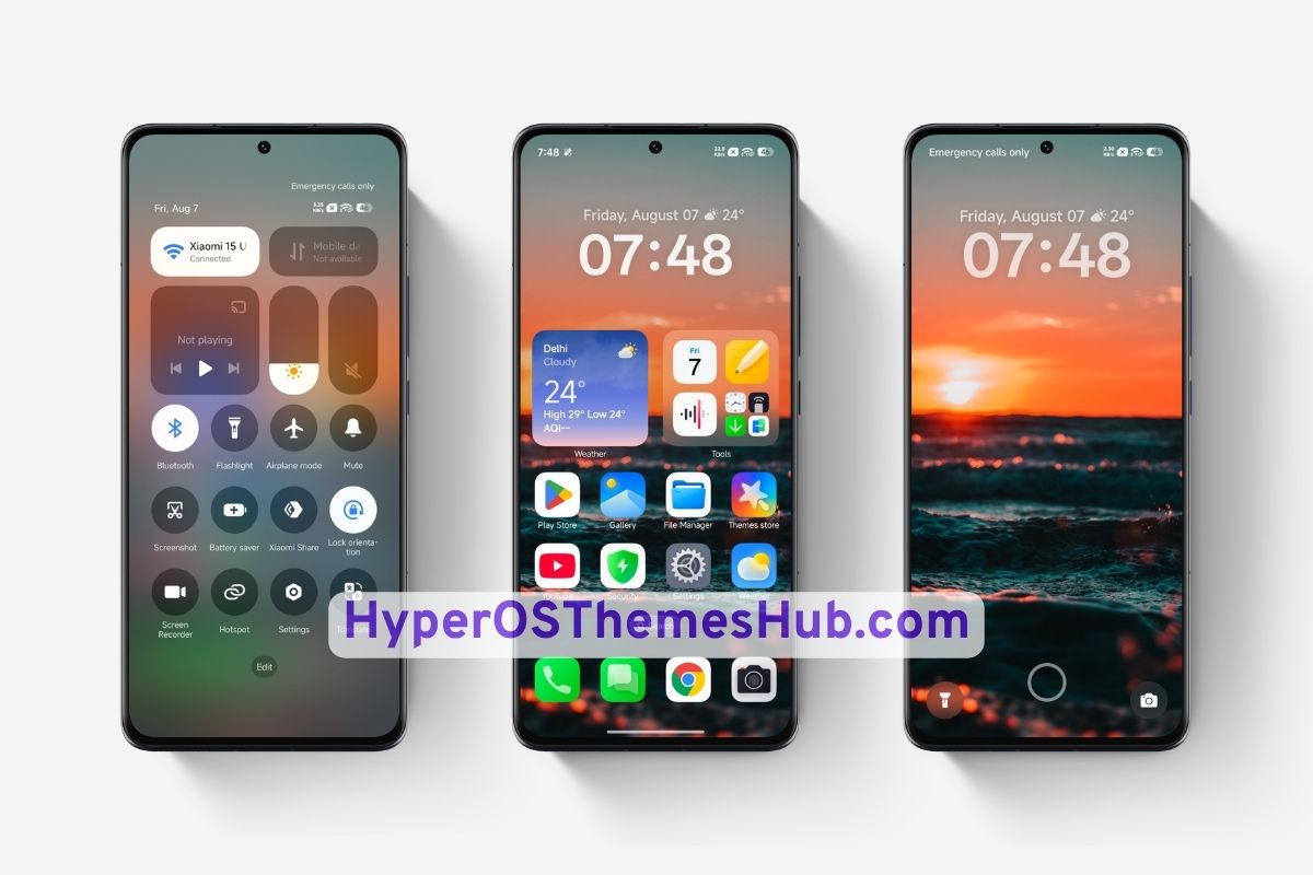 HyperOSThemesHub.com Geometry HyperOS Theme