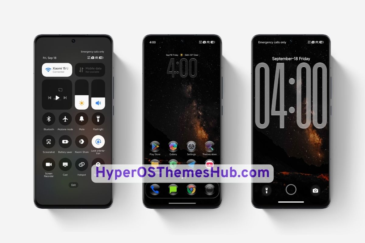 HyperOSThemesHub.com 11 1 Nebula Noir HyperOS Theme