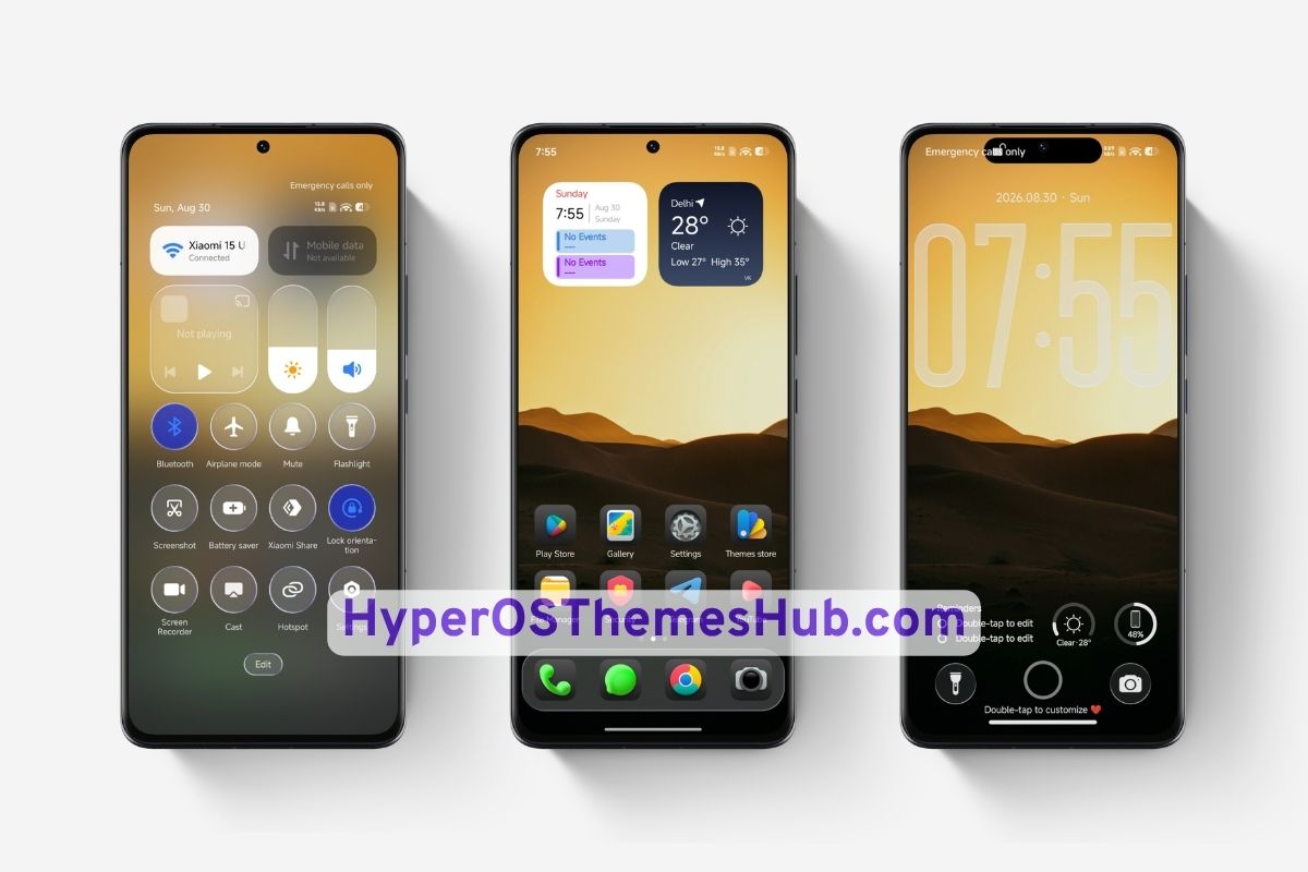 Dark Ret V HyperOS Theme for Xiaomi, REDMI, & POCO 2 HyperOSThemesHub.com 18 Dark Ret V HyperOS Theme