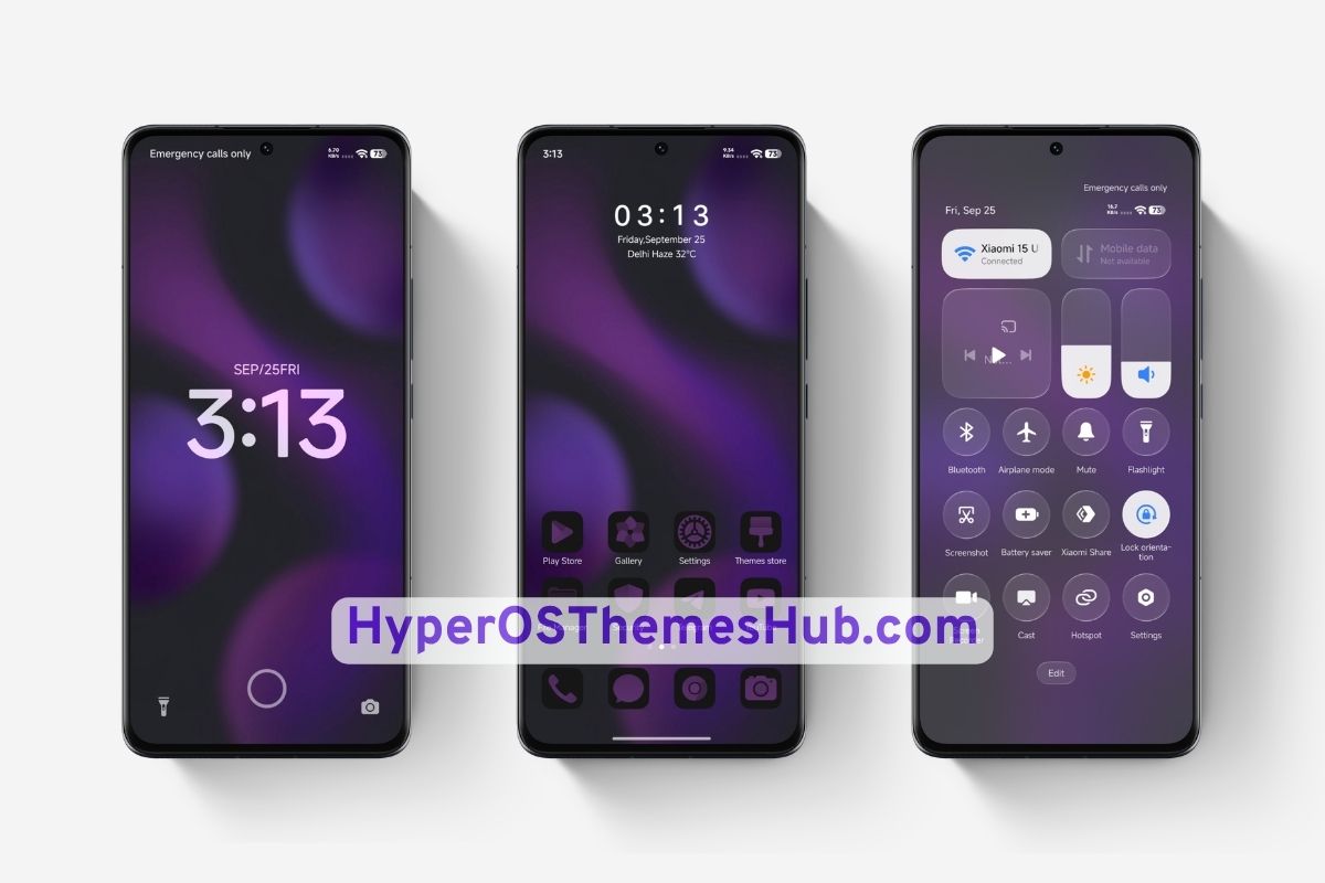 HyperOSThemesHub.com 29 1 Deep Violet HyperOS Theme