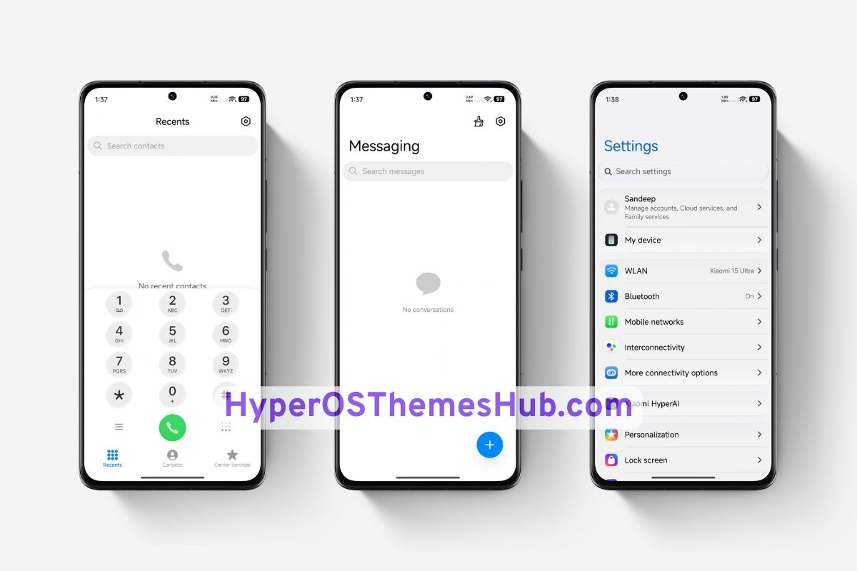 OX GR4 HyperOS Theme for Xiaomi, REDMI, & POCO 3 HyperOSThemesHub.com 3 OX GR4 HyperOS Theme