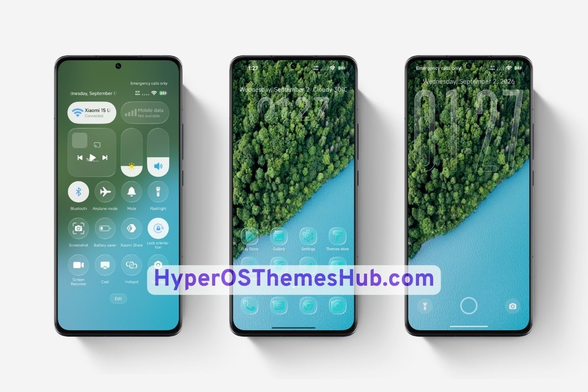 HyperOSThemesHub.com 56 VK BLUE OS HyperOS Theme