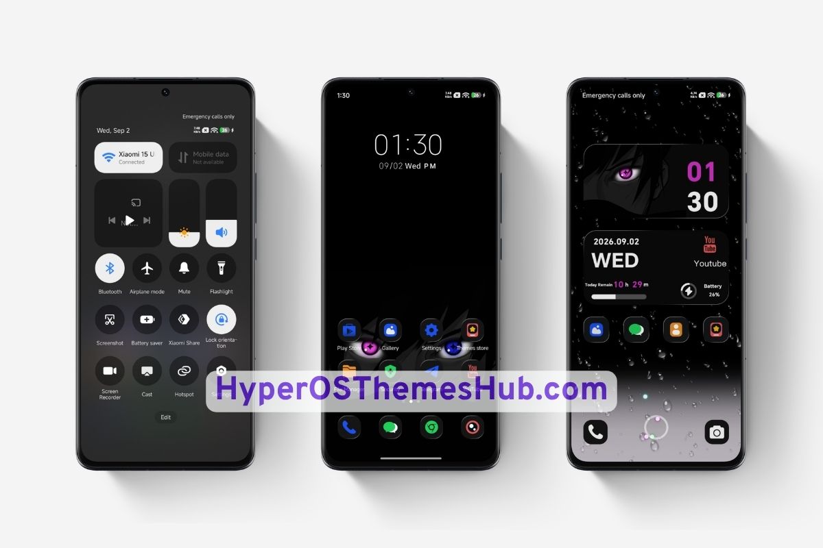 Gaze of Night HyperOS Theme for Xiaomi, REDMI, & POCO 2 HyperOSThemesHub.com 61 Gaze of Night HyperOS Theme