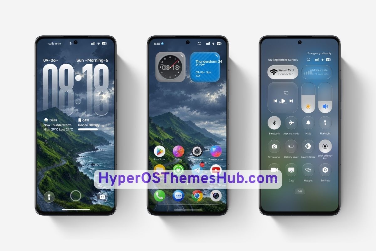 HyperOSThemesHub.com 74 Vibria HyperOS Theme